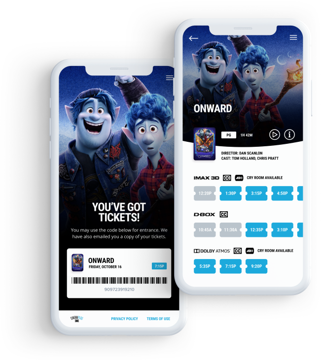 Cinema Plus Theater Checkout on iPhones